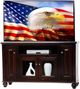 American Heartland Manufacturing Poplar 57" 4-Door Deluxe TV Stand-1