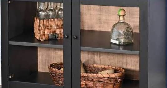 Sunny Designs™ Bar & Game Black Magic/Buckskin Wine Bar-4