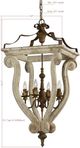 Forty West Abbey Cream/Ivory 4-Light Chandelier-1