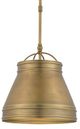 Currey & Company Lumley Antique Brass Pendant-0