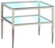 Furniture of America® Tanika Glass Top End Table with Chrome Frame-0
