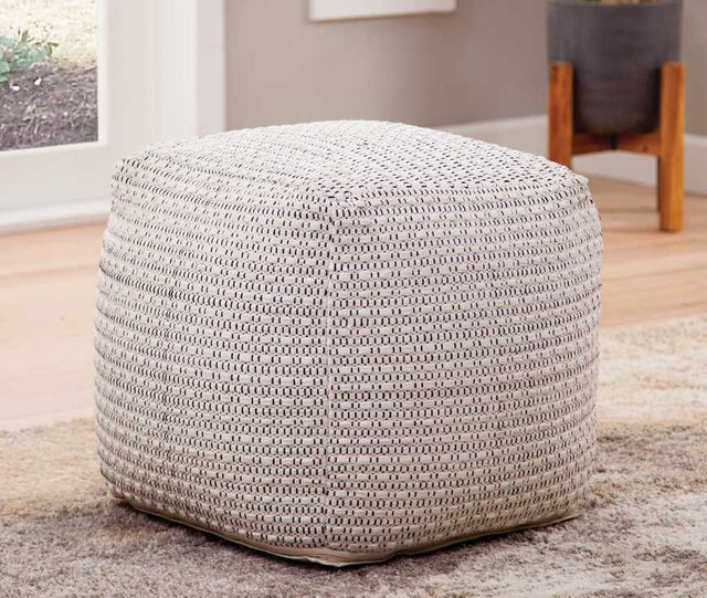 Steve Silver Co. Hakim Ivory Pouf-1