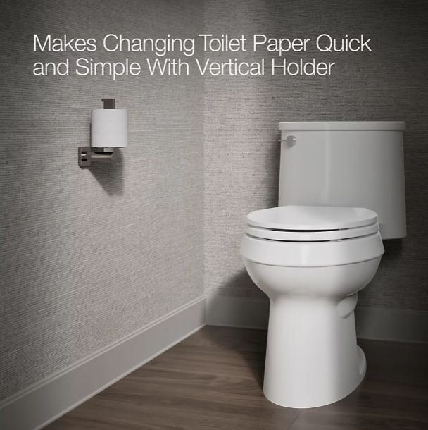 KOHLER® Parallel® Vibrant Titanium Vertical Toilet Paper Holder-3