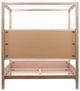 Dovetail Furniture Emmalyn Everest Cream/Light Warm Wash King Canopy Bed-3