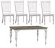 Liberty Furniture Magnolia Manor 5-Piece Antique White/Weathered Bark Optional Dining Set-0