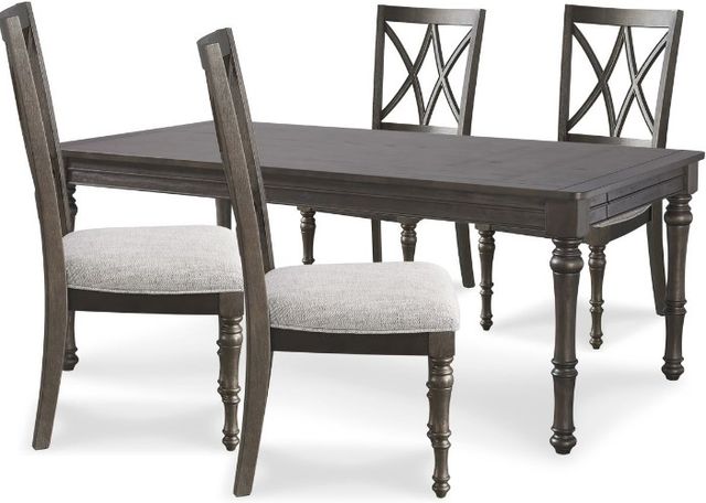 Signature Design by Ashley® Lanceyard 5-Piece Grayish Brown Dining Table Set-0