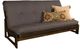 Kodiak Furniture Aspen Twill Gray/Reclaim Mocha Full Futon with Mattress-0