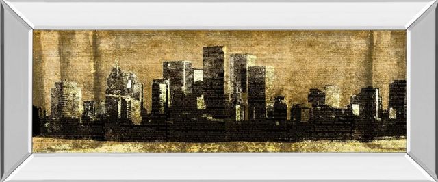 Classy Art Defined City Il by Sd Graphic Studio Mirror Framed Wall Art-0