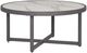 Signature Design by Ashley® Ocean Beach White Aluminum/Stone Outdoor Cocktail Table with Gray Base-0