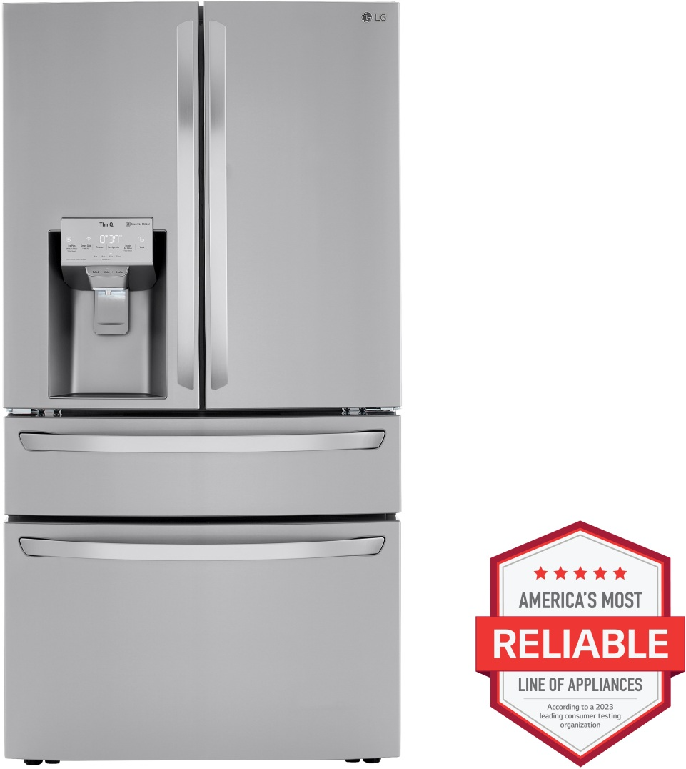 LG 36 in. 30.0 Cu. Ft. Stainless Steel French Door Refrigerator with CraftIce