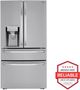 LG 36" 30 Cu. Ft. Stainless Steel French Door Refrigerator with Craft Ice™ and Full-Convert™ Drawer-1