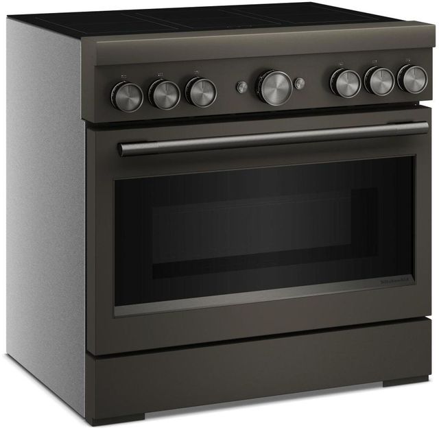 KitchenAid® 36" Black Ore Pro Style Induction Range with Air Fry-2