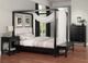 Handstone Brooklyn Single Canopy Bed with Wood Headboard Panel-1