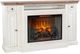 Sunny Designs™ Pasadena Buckskin/Marble White TV Console without Slate with Fireplace Option-2