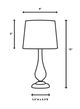 Uttermost® Arago Antiqued Mercury Table Lamp-2