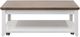 Legends Home Providence Bourbon Coffee Table with White Base-3