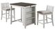 American Wholesale Furniture 3-Piece Charleston White Dining Set-0