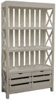 Million Dollar Rustic Frosted White Crate Bookcase-0