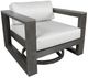 CabanaCoast® Customizable Belvedere Aluminum Outdoor Swivel Chair-3