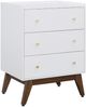 Elements International Sade White 3-Drawer Chest-0