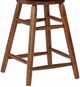 TEI Burnished Walnut 24" Arrowback Swivel Barstool-2