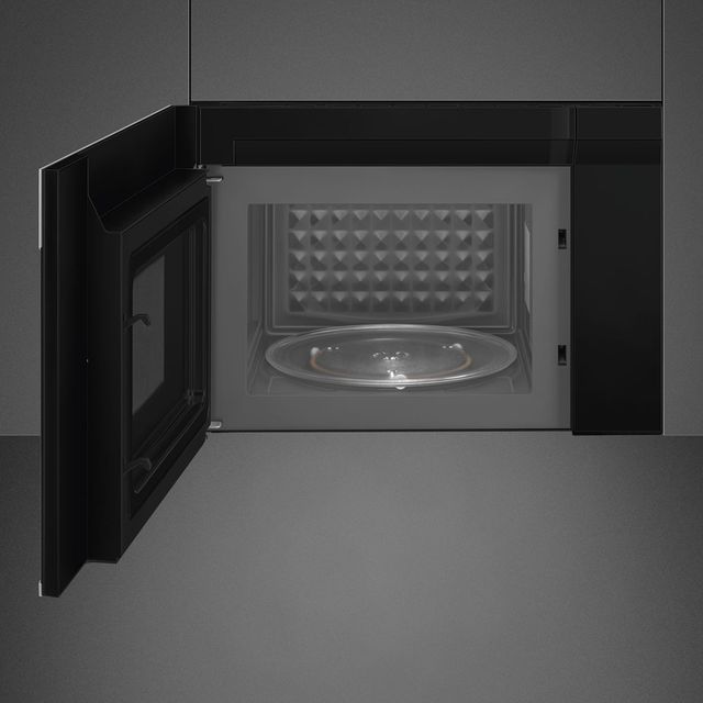Smeg 1.5 cu. ft. Stainless Steel/Black Over the Range Microwave-1