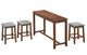 Winners Only® Uptown 4-Piece Medium Walnut Dining Set-0