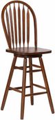TEI Burnished Walnut 30" Arrowback Swivel Barstool-0