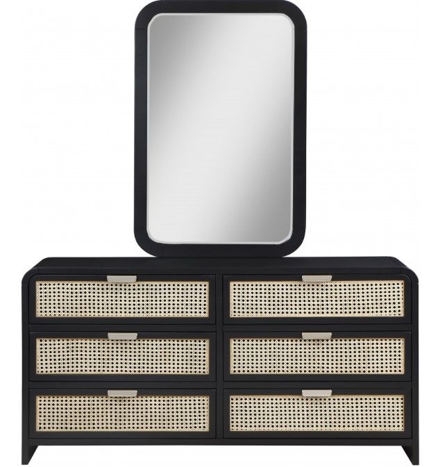 Meridian Furniture Sage Black Mirror-3