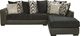 Albany Industries 2-Piece Zaftig Ebony Right-Arm Facing Chaise Sectional-0