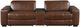 Homelegance® Sutton 3-Piece Brown Double Power Reclining Sectional with Center Console-3