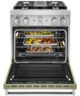 KitchenAid® 30" Avocado Cream Pro Style Dual Fuel Range-2