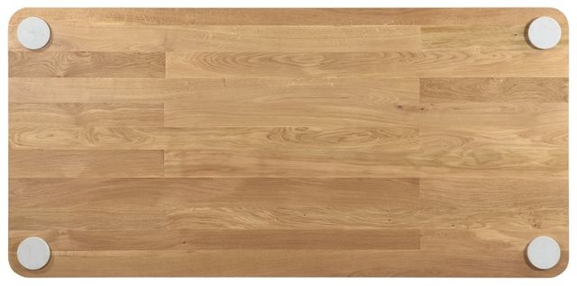 Moe’s Home Collection Century Natural Dining Table with White Base-3