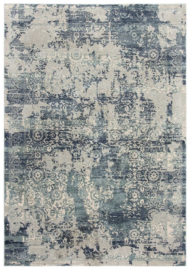 Rizzy Home Chelsea Gray/Teal 7'10" x 9'10" Rug-0