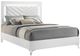 Coaster® Cassia White High Gloss Queen Panel Bed-1