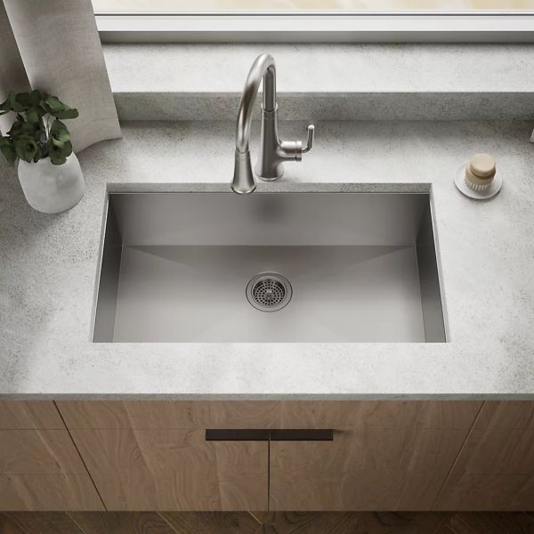 KOHLER® Lyric® Stainless Steel 32" Undermount Single-Bowl Kitchen Sink-1