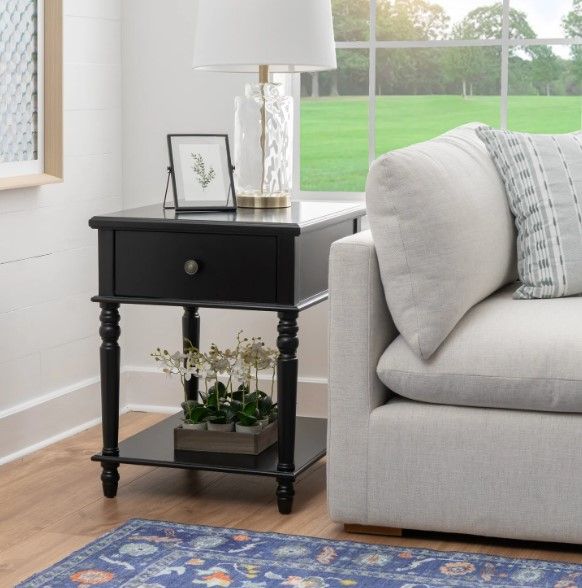Powell® Pike Black Side Table-1