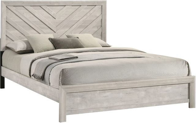 Crown Mark Valor White Youth Full Panel Bed-0
