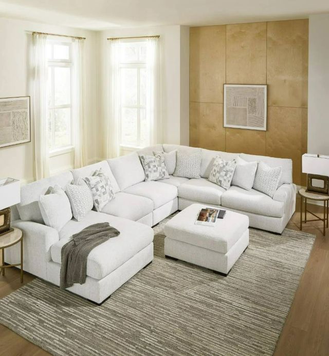 Signature Design by Ashley® Misty-Lakes 5-Piece Chalk Left-Arm Facing Sectional and Chaise-1