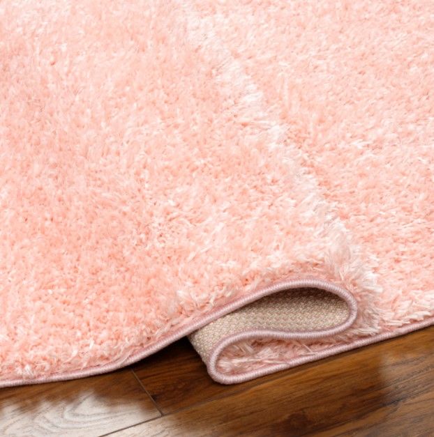 Surya Moda Shag Pink 4'x6' Area Rug-3