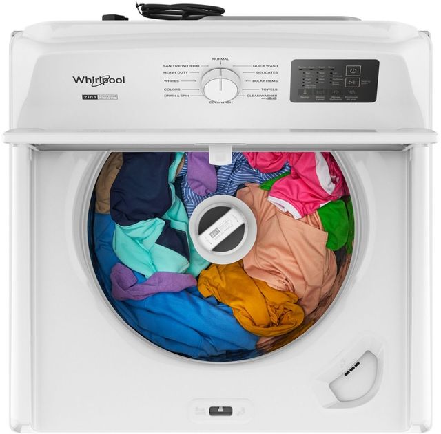 Whirlpool® 4.2 Cu. Ft. White 2-in-1 Removable Agitator Top Load Washer-3