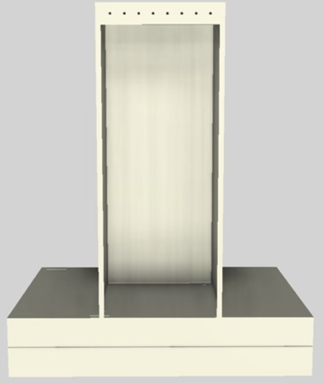 Vent-A-Hood® K Series 30" Biscuit Contemporary Wall Mounted Range Hood-4