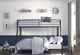Mazin Furniture Lunar Dark Bronze Twin/Full Bunk Bed-2