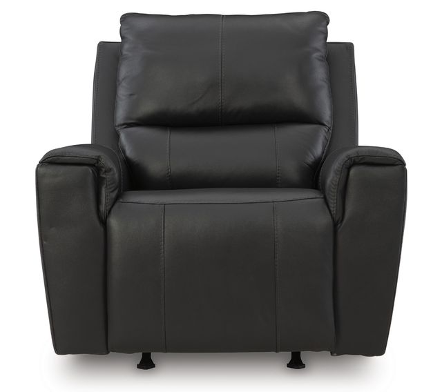 Signature Design by Ashley® Glossmore Black Manual Rocker Recliner-2