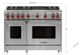 Wolf® 48" 6-Burners Stainless Steel Pro Style Liquid Propane Gas Range-3