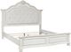 Benchcraft® Montelaine Antique White King Upholstered Panel Bed-3