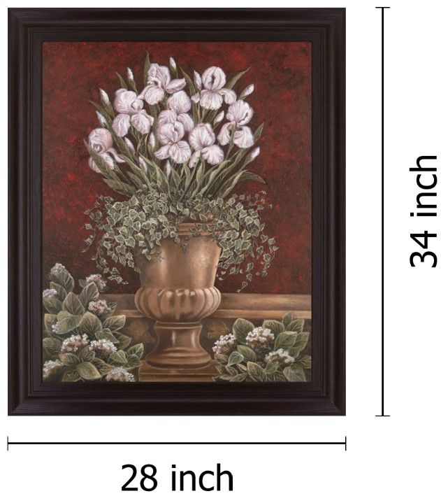 Classy Living Crimson Iris Bouquet Wall Art-1
