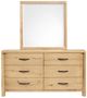 Magnussen Home® Laramie Honey Wheat Drawer Dresser with Landscape Mirror-2