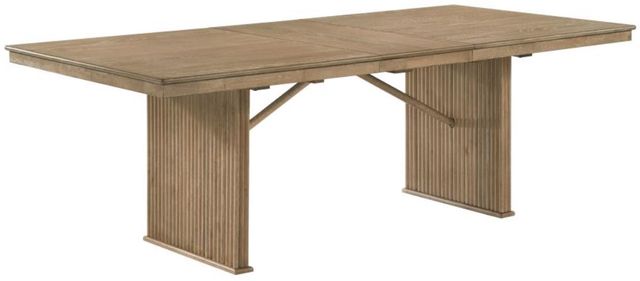 Coaster® Adina 8-Piece Barley/Distressed Light Brown Extension Dining Set -1