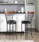 Homelegance® Ira Black Pub Swivel Chair-1